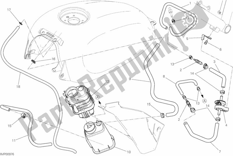 Todas las partes para Bote De Tubería De Aire Caliente de Ducati Scrambler Sixty2 Thailand USA 400 2019